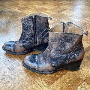 Bed|Stu Women’s Gentry Wedge Ankle Boots Size 9